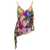 MSGM Multicolor Asymmetric Ruffled Top With Graphic Print In Viscose Woman Multicolor
