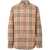 Burberry Burberry Check Motif Cotton Shirt Beige