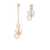 JW Anderson JW Anderson Asymmetric Anchor-Motif Earrings SILVER