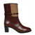 Gucci GUCCI LEATHER ANKLE BOOTS BURGUNDY
