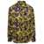 Versace Jeans Couture Black and Gold Shirt with Baroque and Logo Print All-Over in Viscose Man MULTICOLOR