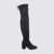 Stuart Weitzman STUART WEITZMAN BLACK SUEDE TIELAND BOOTS BLACK