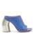 Off-White Off-White Blue And Silver-Tone Leather Sandals BLUE/SILVER