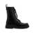 Valentino Garavani Valentino Garavani Leather Combat Boots Black