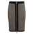 Balmain Balmain Woman'S Monogram Wool Pencil Skirt With Zip Multicolor