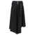 Off-White Off-White Pleated Midi Skirt Black