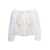 TEMPTATION POSITANO Off-Shoulder Embroidered Blouse in White Cotton Woman White