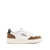 AUTRY 'Medalist Low' Brown And White Low Top Sneakers With Side Logo Detail In Leather And Suede Man MULTICOLOR