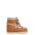 Chloe CHLOÉ CHLOÉ X MOON BOOT - LEATHER AND KNIT MOON BOOTS BROWN