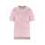 Thom Browne THOM BROWNE EMBROIDERED COTTON T-SHIRT PINK