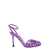 ALEVÌ 'Ally' Purple Sandals With Stiletto Heel In Metallic Leather Woman VIOLET