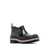 Thom Browne Stripe-Trim Ankle Boots in Black Rubber Man BLACK