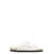 Palm Angels PALM ANGELS LEATHER SLIDES WITH LOGO WHITE