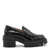 Stuart Weitzman 'Soho' Black Loafers With Chunky Sole In Patent Leather Woman BLACK