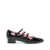 CAREL PARIS Carel Paris Ariana Ballet Flats In Patent Calf Leather With Straps. Black