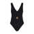 Tory Burch Tory Burch 'Miller Plunge' One-Piece Swimsuit Black