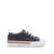 Thom Browne Blue Low Top Sneakers With Tricolor Detail In Corduroy Woman BLUE