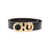 Salvatore Ferragamo Salvatore Ferragamo Gancini Leather Belt Black