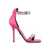 Versace VERSACE Crystal satin sandals FUCSIA