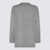 Allude ALLUDE GREY WOOL AND CASHMERE BLEND CARDIGAN GREY