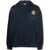 PRESIDENT'S PRESIDENT'S HOODIE P`S ORGANIC SWEATER EMBROIDERED FLOWER CLOTHING 048 BLUE NAVY