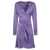 NOUVELLE/SILK95FIVE NOUVELLE/SILK95FIVE Short silk dress Lilac