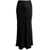 PLAIN Black 'Midi' Skirt With Volant Detail At The End In Satin Woman BLACK