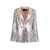 ROTATE Birger Christensen ROTATE SINGLE-BREASTED TWO-BUTTON JACKET SILVER