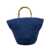 CHICA CHICA Corolla straw handbag BLUE