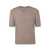 FILIPPO DE LAURENTIIS FILIPPO DE LAURENTIIS SHORT SLEEVE ROUND NECK PULLOVER CLOTHING BROWN