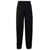 PLAIN Black Cargo Pants with Pockets Woman BLACK