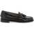 G.H. BASS Esther Kiltie Weejuns Loafers In Brushed Leather BLACK