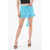 MATIMÌ Knitted Mini Skirt Light Blue