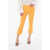 AVENUE MONTAIGNE Solid Color Leo Cropped Pants Orange