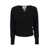 VANISÉ VANISÉ FRANCY - Cashmere V-neck sweater BLACK