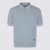 Dolce & Gabbana Dolce & Gabbana Light Blue Cotton Blend Polo Shirt CELESTE MEDIO