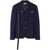 Off-White Off-White Midnight Blue Viscose-Wool Blend Blazer SIERRA LEONE