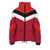 DSQUARED2 DSQUARED2 MULTICOLOUR PADDED PUFFY STAR DOWN JACKET RED