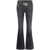 Diesel Diesel Bootcut Low-Rise Cotton Jeans With Logo In Metal Black