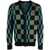 Fred Perry FRED PERRY FP GLITCH CHEQUERBOARD CARDIGAN CLOTHING BLACK
