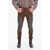 AMIRI Stretchy Workman Skinny Denims With Leather Detailing 15Cm Brown