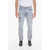 AMIRI Light-Washed Straight-Fitting Denims With Paint Print 19Cm Light Blue