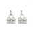 Marc Jacobs MARC JACOBS MINI ICON EARRINGS "THE TOTE BAG" SILVER