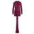 Saint Laurent Saint Laurent Draped Dress FUCHSIA