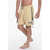 Nike Swim Solid Color Swim Shorts With Logoed Side Band Beige