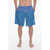Nike Swim 2 Pockets Grid Swoosh Swim Shorts Blue