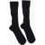 Jil Sander Embroidered Logo Silk Blend Socks Black