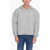 WHO DECIDES WAR Solid Color Fleeced Cotton Hoodie With 2 Pockets Gray