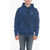 Diesel D-Um-Rib-Ne Felpa Hoodie Sweatshirt With Embroiedered Logo Blue