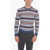 CORNELIANI Crew Neck Canton Linen Blend Sweater Multicolor